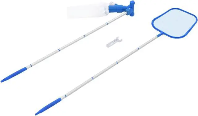 Alt view image 8 of 13 - vidaXL Pool Cleaning Kit Pool Maintenance Kit Care Kit Vacuum Skimmer 2 Piece