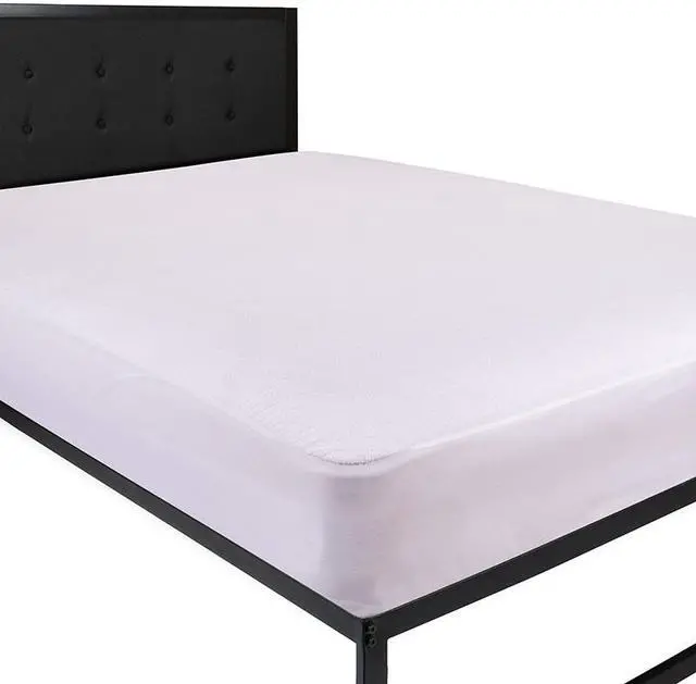 Alt view image 8 of 12 - Capri Comfortable Sleep Premium Fitted 100% Waterproof-Hypoallergenic Vinyl Free Mattress Protector - Breathable Fabric Surface, King