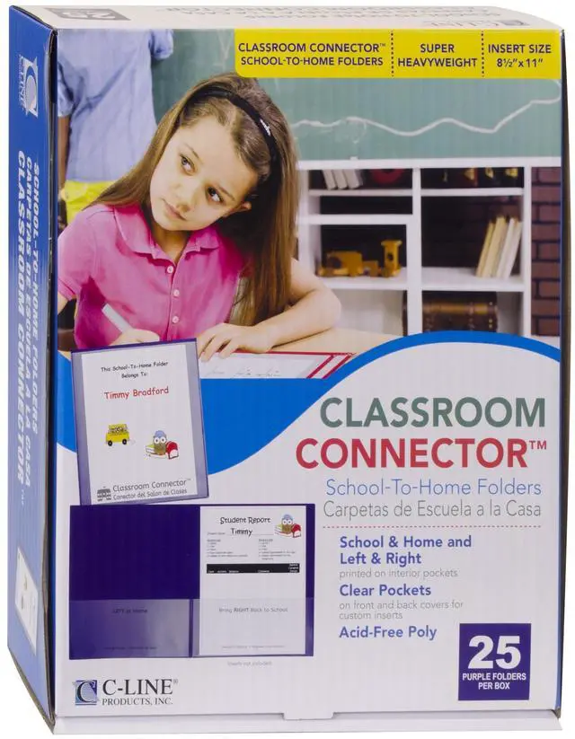 Alt view image 8 of 17 - C-line Pur 25ct Classroom Connector School To Home Folders