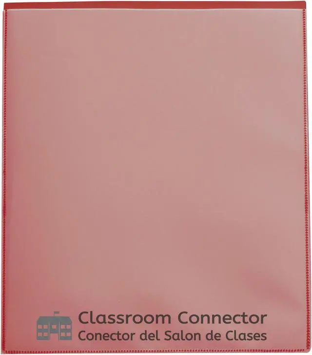 Alt view image 12 of 19 - C-Line Classroom Connector Folders 9'x11-3/4" 25/BX Red 32004