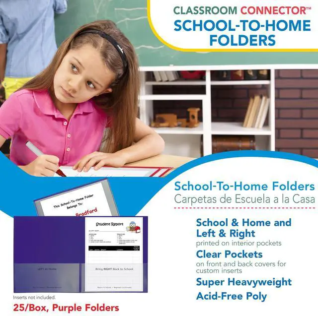Alt view image 9 of 17 - C-line Pur 25ct Classroom Connector School To Home Folders