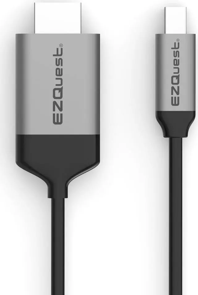 Alt view image 9 of 9 - EZQuest Active Mini DisplayPort to HDMI 4K 60HZ Cable with Anodized Aluminum Sleeves 2.2 Meter