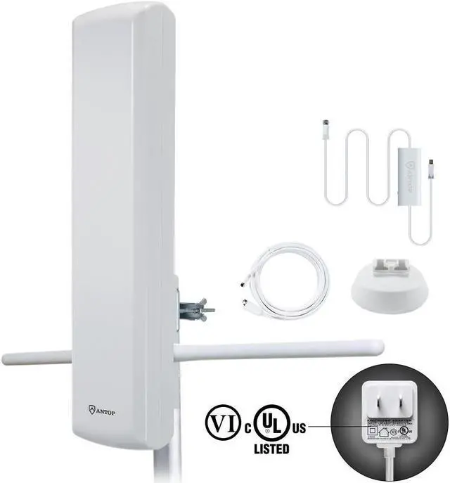 Alt view image 3 of 10 - Antop Antenna - AT-402BV - ANTOP Big Boy AT-402BV Outdoor HDTV Antenna | Smartpass Amplified - Upto 75 Mile Range - UHF,