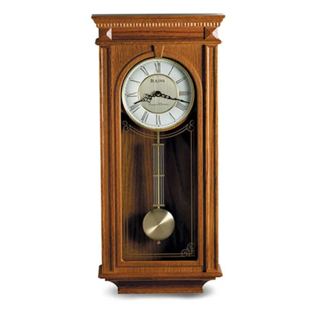 Alt view image 3 of 3 - Bulova Clocks C4419 Bulova Clocks, Manorcourt Chiming Indoor Decorative Pendulum Clock