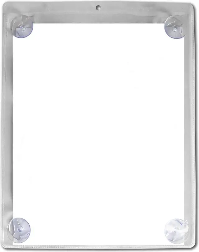 Main image of Display Pocket with Suction Cups, Both Sides Clear, 9" x 12", 15/BX, 71012