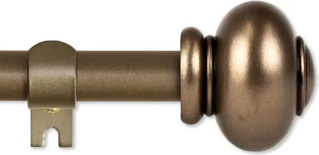 Main image of Carl Curtain Rod 5/8 inch 28-48 Inch - Antique Gold