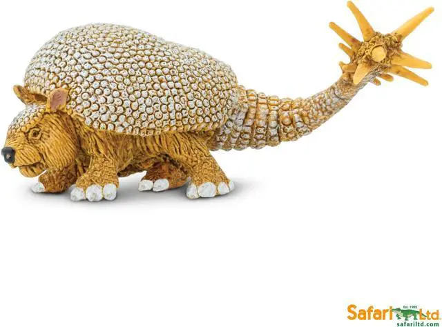 Alt view image 6 of 6 - Wild Safari Prehistoric World Doedicurus Safari Ltd New Educational Toy Figure