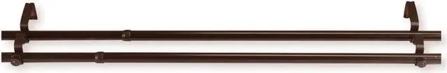 Main image of 13/16 inch Double Curtain Rod 48-84" - Cocoa