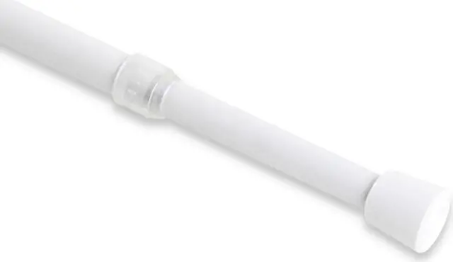 Main image of 7/16 inch Round Spring Tension Rod 28"-48" - White