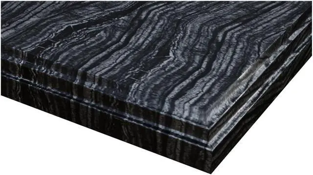 Alt view image 2 of 5 - Black Wood Marble Countertop - 48" - Single Hole with Rectangular Sink