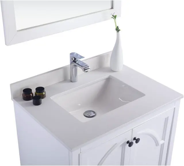 Alt view image 3 of 10 - Odyssey - 30 - White Cabinet + White Quartz Countertop