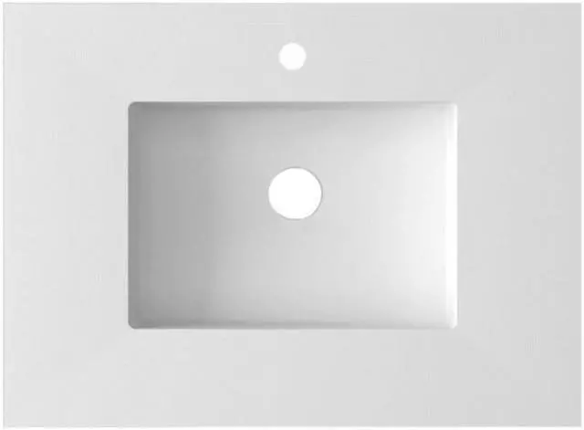 Alt view image 2 of 6 - VIVA Stone 30" Matte White - Solid Surface Countertop