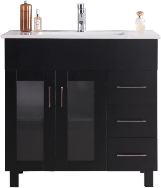 Main image of Nova 36 - Espresso Cabinet + Ceramic Basin Countertop