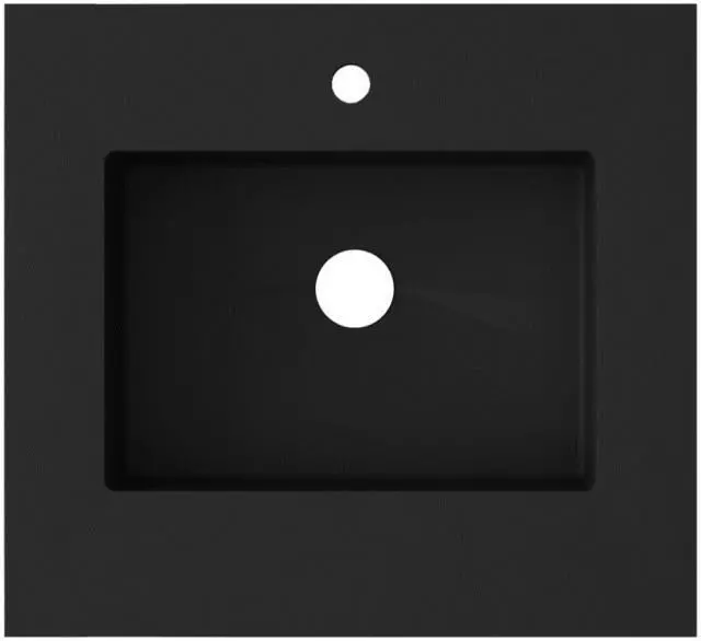 Alt view image 2 of 6 - VIVA Stone 24" Matte Black - Solid Surface Countertop
