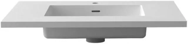 Alt view image 3 of 6 - VIVA Stone 30" Matte White - Solid Surface Countertop