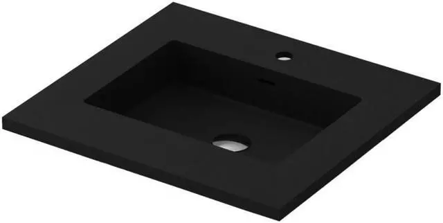 Main image of VIVA Stone 24" Matte Black - Solid Surface Countertop