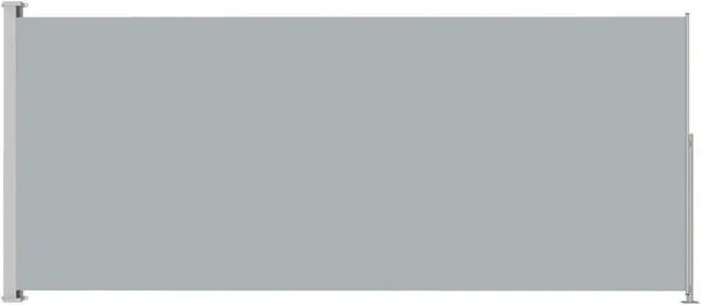 Alt view image 2 of 12 - vidaXL Patio Retractable Side Awning 86.6"x196.9" Anthracite