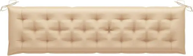 Alt view image 5 of 20 - vidaXL Cushion for Swing Chair Beige 78.7" Fabric Garden Seating Throw Pillow