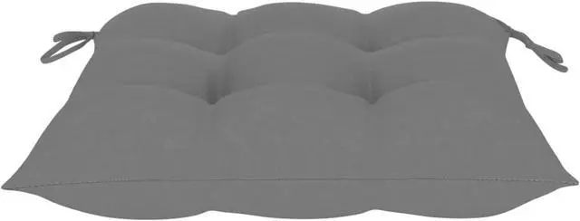 Alt view image 5 of 12 - vidaXL Rocking Chair with Gray Cushion Solid Teak Wood