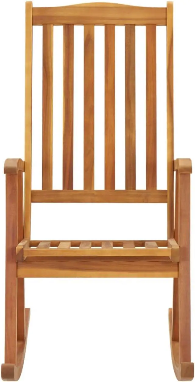 Alt view image 9 of 13 - vidaXL Rocking Chair Outdoor Rocking Chair for Garden Balcony Solid Wood Acacia