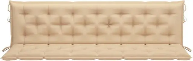 Alt view image 4 of 20 - vidaXL Cushion for Swing Chair Beige 78.7" Fabric Garden Seating Throw Pillow
