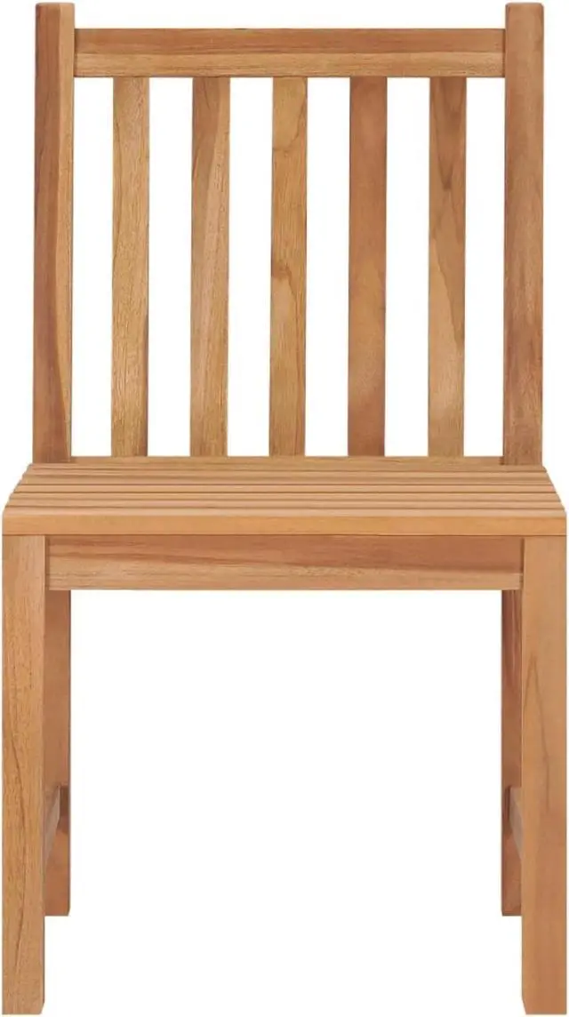 Alt view image 3 of 19 - vidaXL Garden Chairs 2 pcs Solid Teak Wood