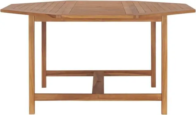 Alt view image 4 of 15 - vidaXL Garden Table 59.1"x59.1"x29.5" Solid Teak Wood