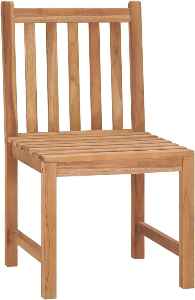 Alt view image 2 of 19 - vidaXL Garden Chairs 2 pcs Solid Teak Wood