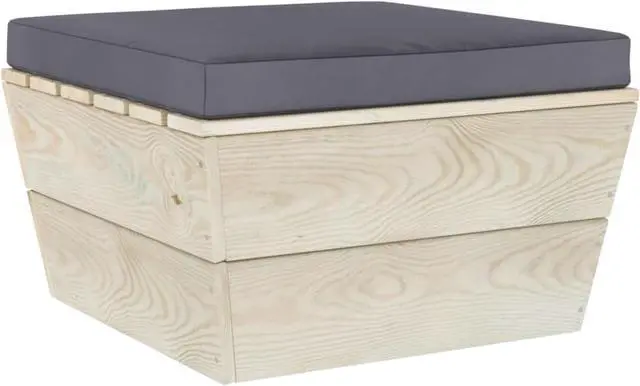 Main image of vidaXL Chair Cushion Outdoor Pallet Cushion Seat Pad Anthracite Oxford Fabric