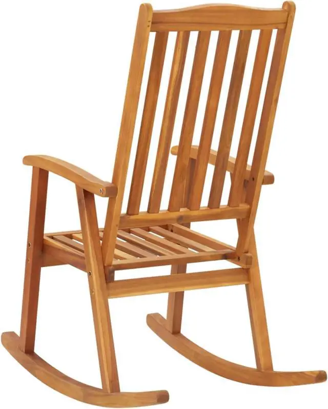 Alt view image 11 of 13 - vidaXL Rocking Chair Outdoor Rocking Chair for Garden Balcony Solid Wood Acacia