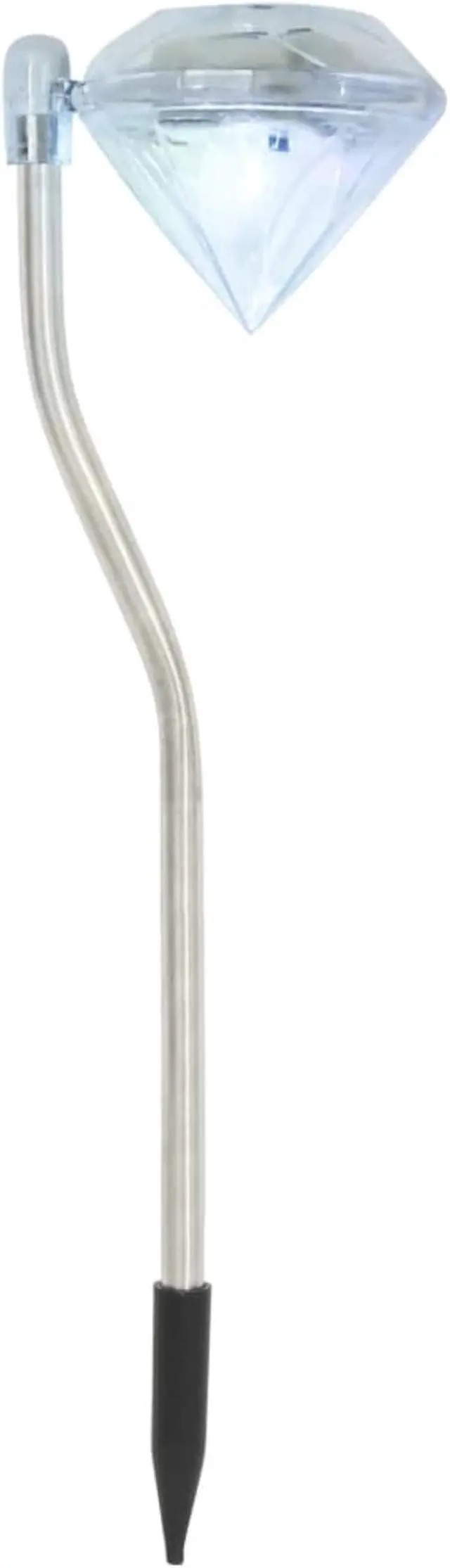 Alt view image 10 of 13 - vidaXL Outdoor Pathway Light LED Solar Walkway Light with Ground Spike 6 pcs