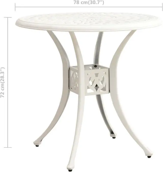 Alt view image 12 of 13 - vidaXL Patio Table Outdoor Dining Table Garden Porch Furniture Cast Aluminum