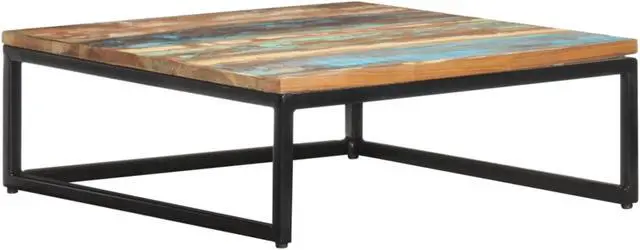 Alt view image 12 of 13 - vidaXL Nesting Coffee Tables Set of 2 Accent Sofa End Table Solid Wood Reclaimed
