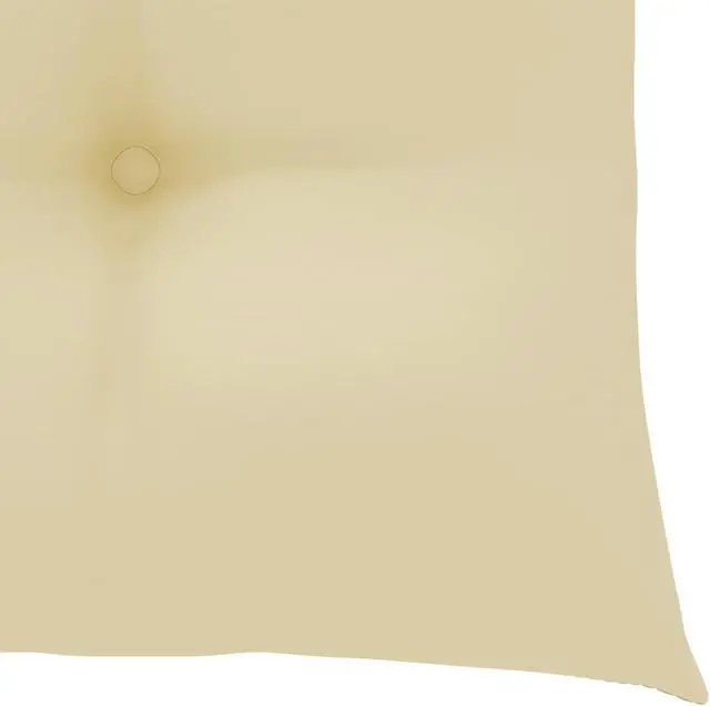 Alt view image 6 of 12 - vidaXL Rocking Chair with Cream White Cushion Solid Teak Wood