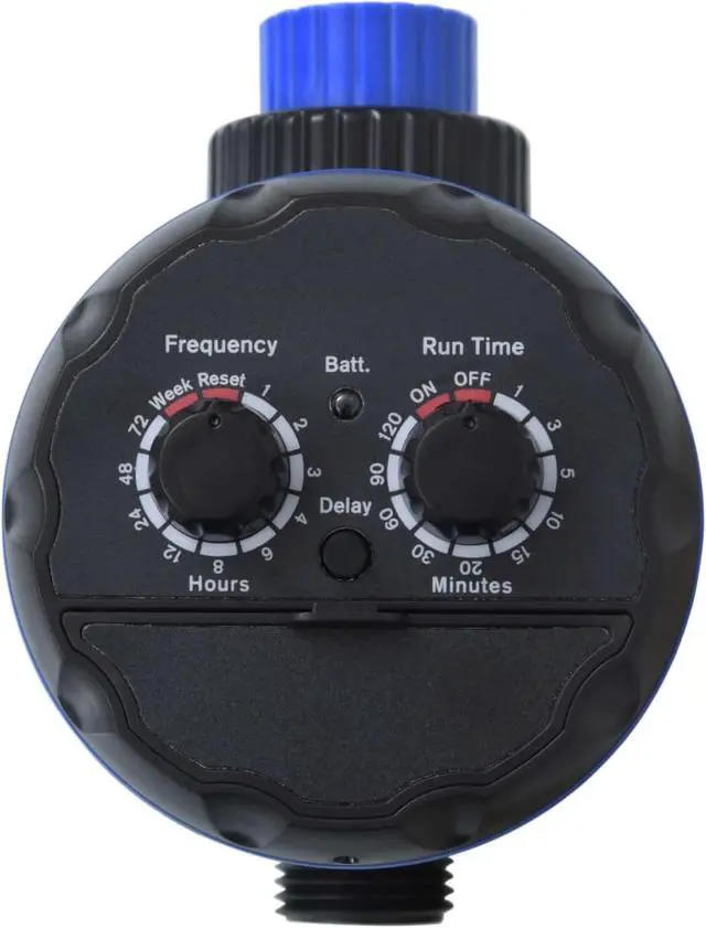 Alt view image 8 of 10 - vidaXL Water Timer Watering Hose Timer with Single Outlet and Ball Valves