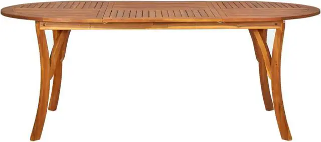 Alt view image 8 of 13 - vidaXL Outdoor Dining Table Garden Patio Table for Front Porch Solid Acacia Wood