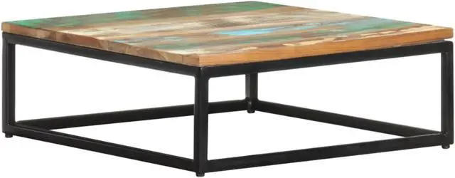 Alt view image 11 of 13 - vidaXL Nesting Coffee Tables Set of 2 Accent Sofa End Table Solid Wood Reclaimed
