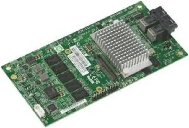 Alt view image 3 of 6 - Supermicro AOM-S3108-H8 Low-Profile SAS3 12Gb-s 8-port PCI-E Internal RAID Adapter