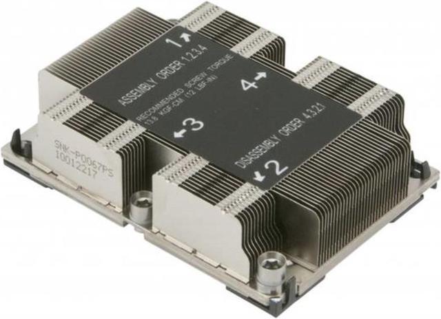 Alt view image 3 of 8 - Supermicro CPU Heat Sink SNK-P0067PS 1U LGA3647 CPU Heat Sink for X11 Purley Platform Brown Box