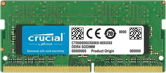 Alt view image 11 of 15 - Crucial 4GB Single DDR4 2666 MT/s (PC4-21300) CL19 x8 SODIMM 260-Pin Memory - CT4G4SFS8266