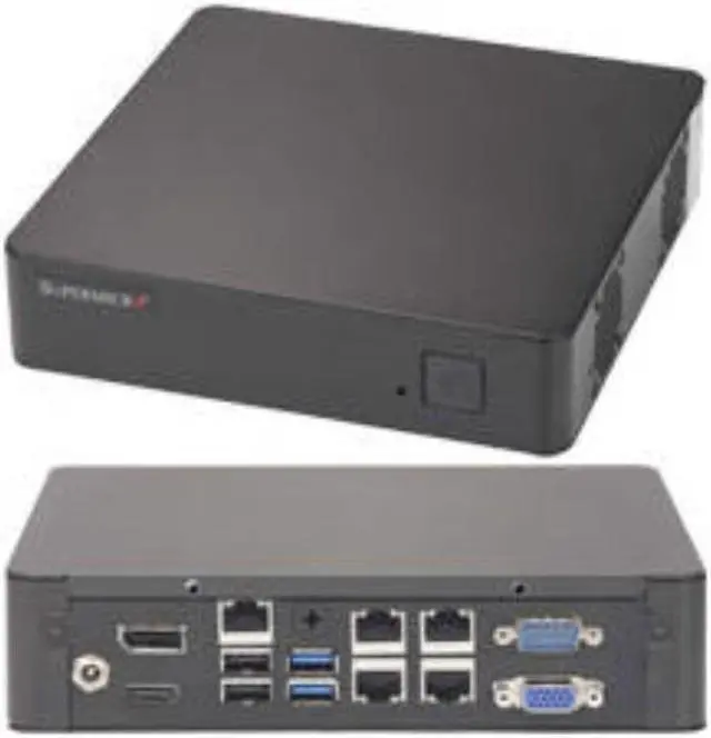 Alt view image 5 of 6 - Supermicro SuperServer E200-9B Mini PC Server - 1 x Intel Pentium N3700 Quad-core (4 Core) 1.60 GHz