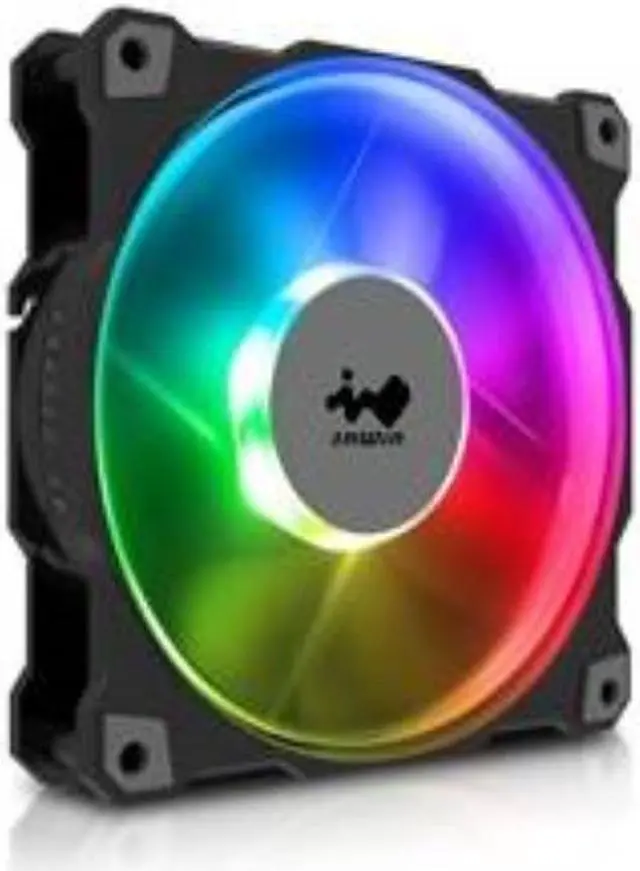 Alt view image 2 of 16 - in win jupiter aj120 high air flow addressable rgb fan kit 120mm (triple pack)