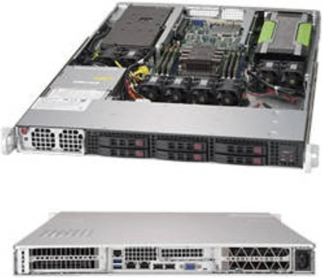 Main image of Supermicro SuperServer SYS-1019GP-TT LGA3647 1400W 1U Rackmount Server Barebone System (Black)