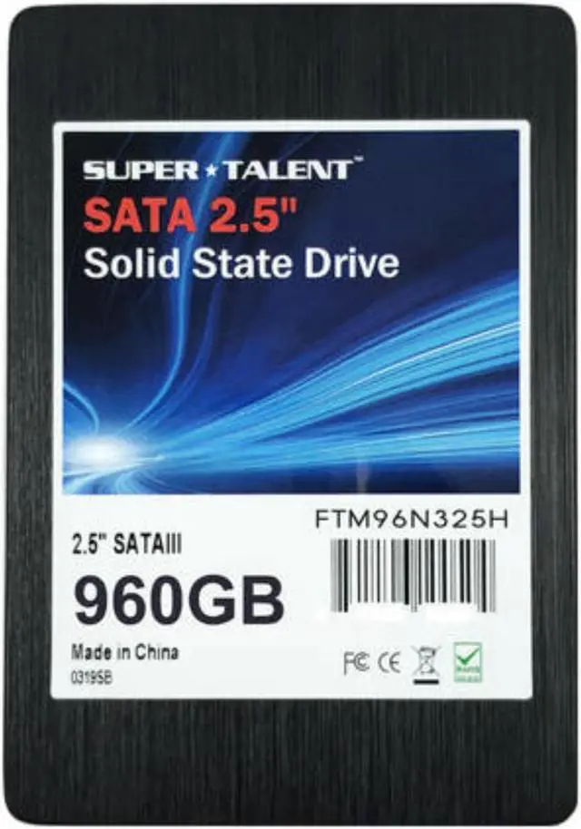Alt view image 5 of 7 - Super Talent 960GB TeraNova 2.5 inch SATA3 Solid State Drive MLC Model FTM96N325H