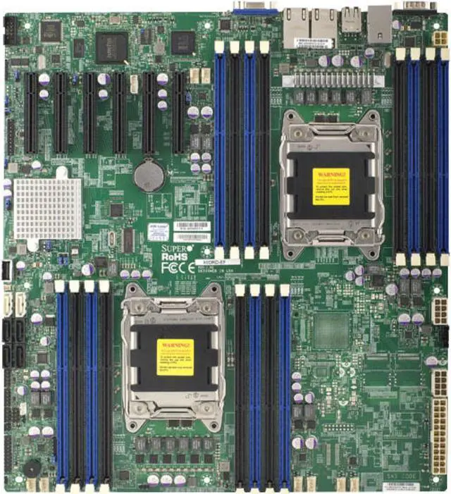 Alt view image 5 of 9 - SUPERMICRO X9DRD-EF-B X9DRD-EF-B Dual LGA2011 Intel C602J DDR3 SATA3 V and 2GbE EATX Server Motherboard