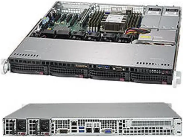 Alt view image 4 of 4 - SuperMicro SYS-5019P-MTR 1U Server
