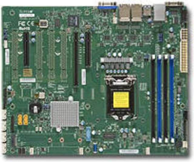 Alt view image 5 of 5 - Supermicro X11ssi-ln4f-b Lga1151/ Intel C236/ Ddr4/ Sata3&usb3.0/ V&4gbe/ Atx Motherboard