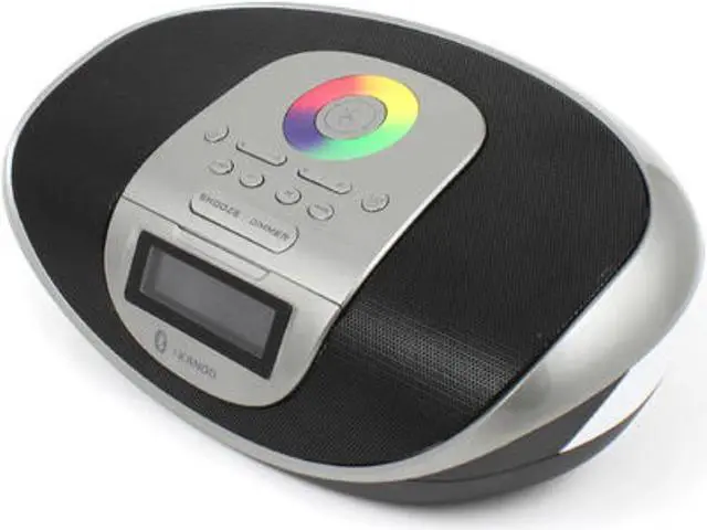 Alt view image 4 of 6 - IMICRO BT009-SILVER BT009 Radio Clock Bluetooth Speaker w Calendar Display  and  Touch Sensor (Silver)