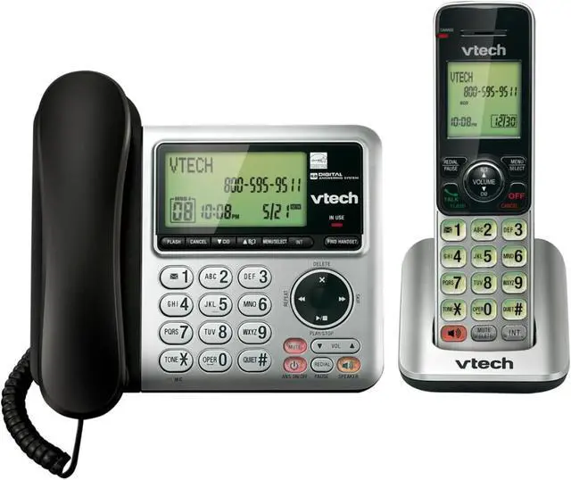 Alt view image 10 of 10 - Vtech Corded/Cordless CID/ITAD