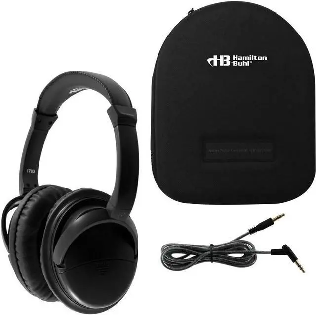 Main image of HamiltonBuhl Deluxe Active Noise-Cancelling Headphones with Case (Set of 4)